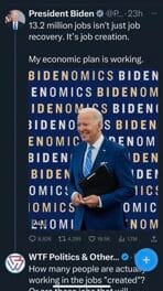 images of bidenomics, 13 million new jobs created