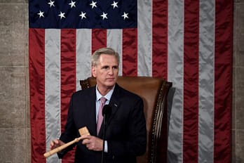 Kevin McCarthy in Speaker of the House's chair