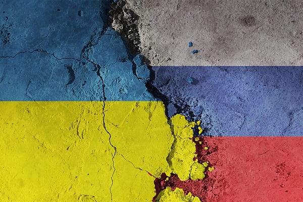 Russia-Ukraine War, Danger of Getting To deeply Involved Ukraine Russian Flags