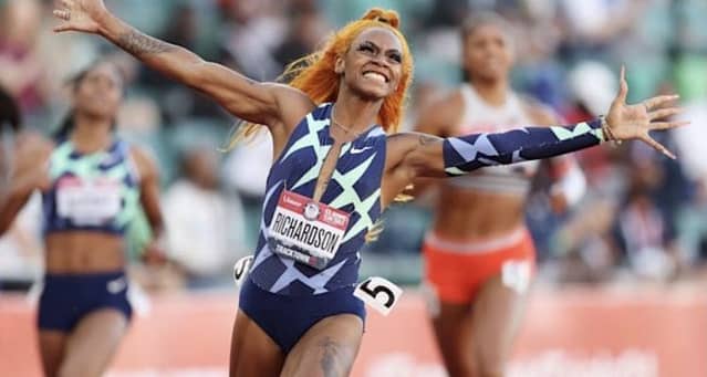Sha’Carri Richardson tests positive for marijuana.
