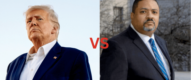 Donald Trump and Alvin Bragg