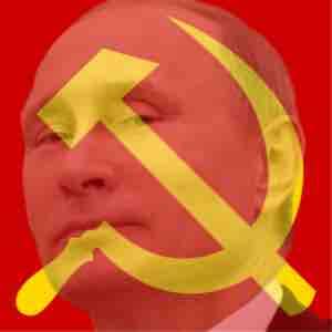 Vladimir Putin w/Soviet Union background