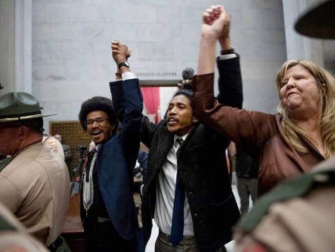 TN Reps during protest at TN Capital