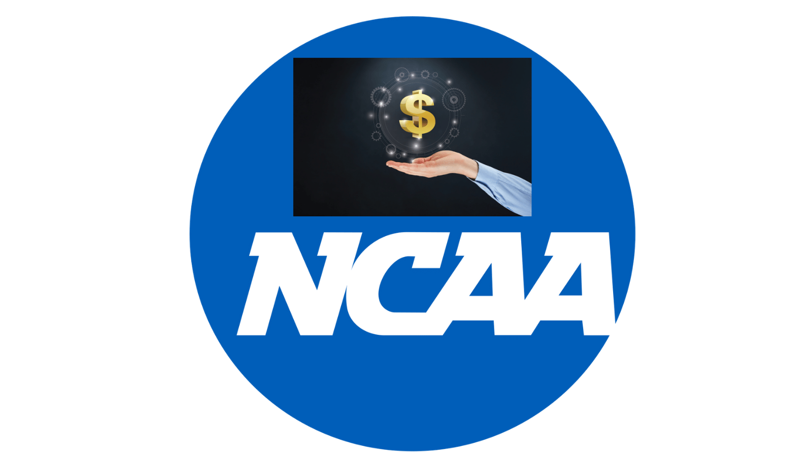 NCAA logo with dollar sign