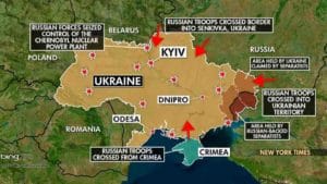 Russia attacks Ukraine after weeks of denying it would.